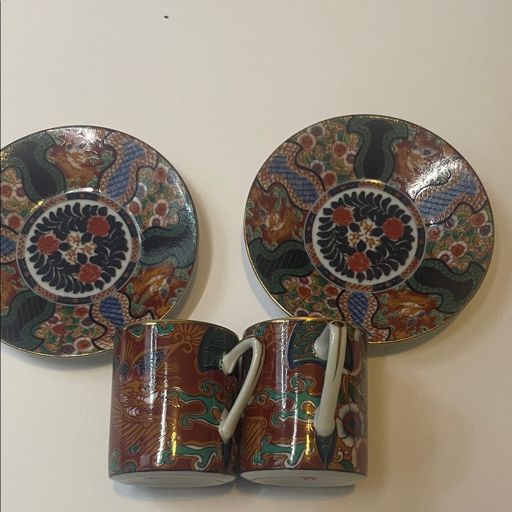 Hand Crafted Multicolor Dinnerware Set - Picture 2 of 9